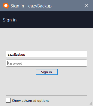 eazyBackup login